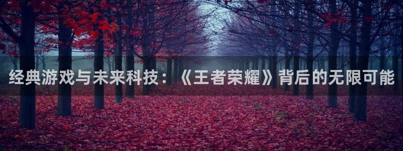 赢咖娱乐直属：经典游戏与未来科技：《王者荣耀》背后的无限可能