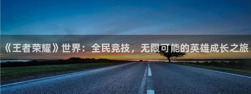 赢咖娱乐注册登录：《王者荣耀》世界：全民竞技，无限可能的英雄